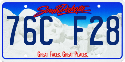 SD license plate 76CF28