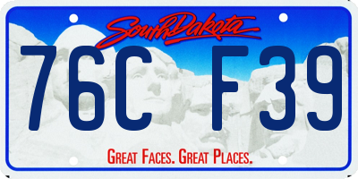 SD license plate 76CF39