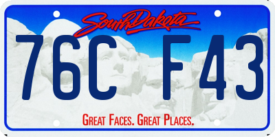 SD license plate 76CF43