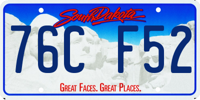 SD license plate 76CF52