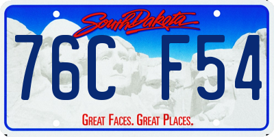 SD license plate 76CF54