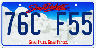 SD license plate 76CF55