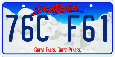 SD license plate 76CF61