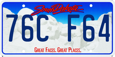 SD license plate 76CF64