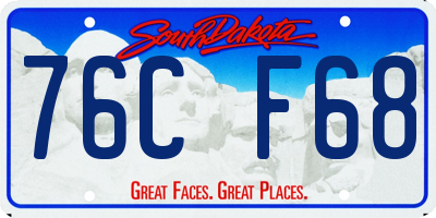 SD license plate 76CF68