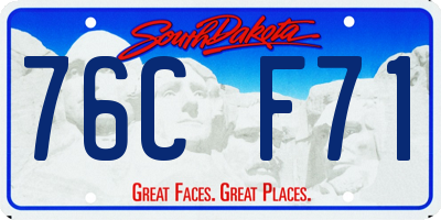 SD license plate 76CF71