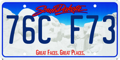 SD license plate 76CF73