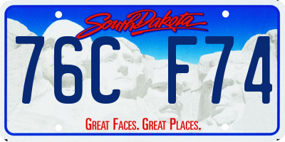 SD license plate 76CF74