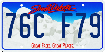 SD license plate 76CF79