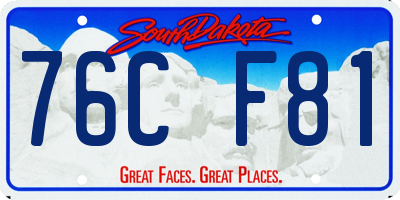 SD license plate 76CF81