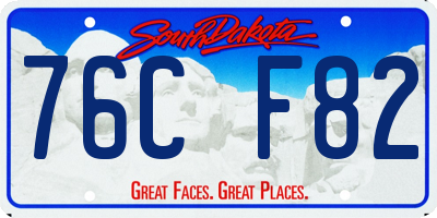 SD license plate 76CF82