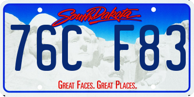 SD license plate 76CF83