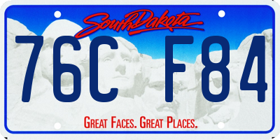 SD license plate 76CF84