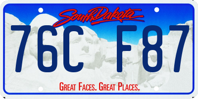 SD license plate 76CF87