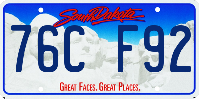 SD license plate 76CF92
