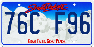 SD license plate 76CF96