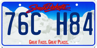 SD license plate 76CH84