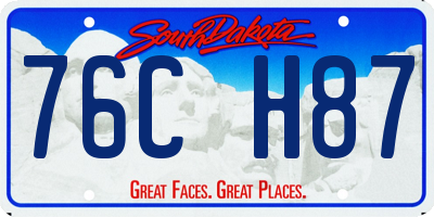 SD license plate 76CH87