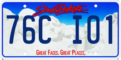 SD license plate 76CI01