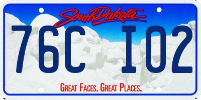 SD license plate 76CI02