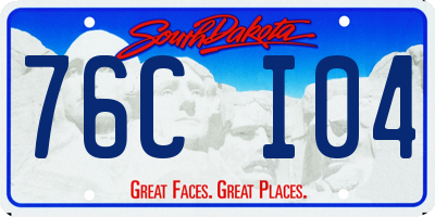 SD license plate 76CI04