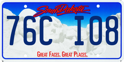SD license plate 76CI08