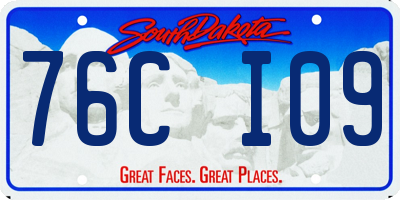 SD license plate 76CI09