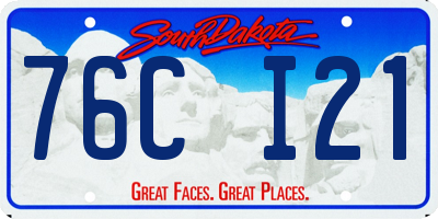 SD license plate 76CI21