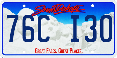 SD license plate 76CI30