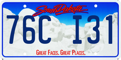 SD license plate 76CI31