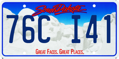 SD license plate 76CI41