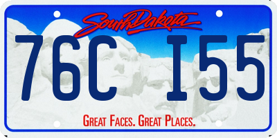 SD license plate 76CI55