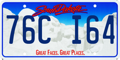 SD license plate 76CI64