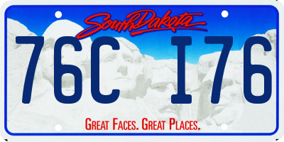 SD license plate 76CI76