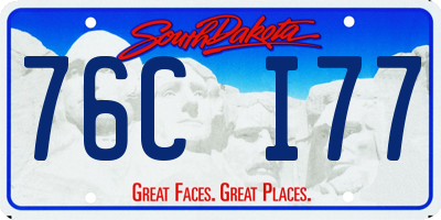 SD license plate 76CI77