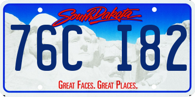 SD license plate 76CI82