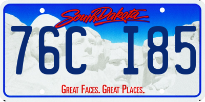 SD license plate 76CI85