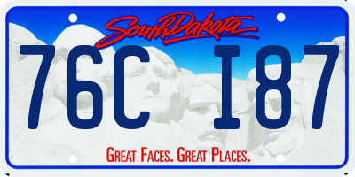 SD license plate 76CI87