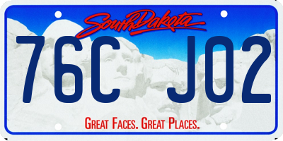 SD license plate 76CJ02
