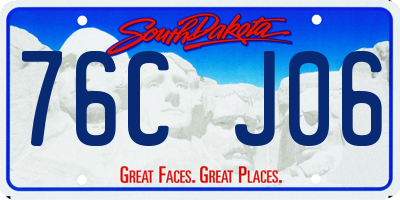 SD license plate 76CJ06