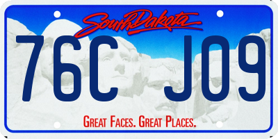 SD license plate 76CJ09