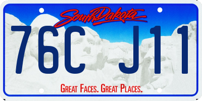 SD license plate 76CJ11