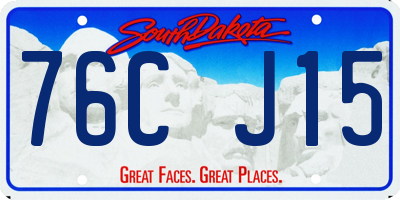 SD license plate 76CJ15
