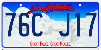 SD license plate 76CJ17