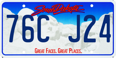 SD license plate 76CJ24