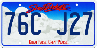 SD license plate 76CJ27