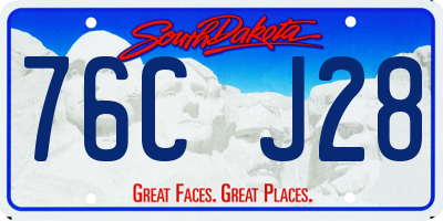 SD license plate 76CJ28