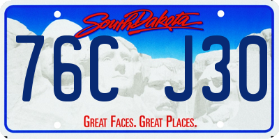 SD license plate 76CJ30