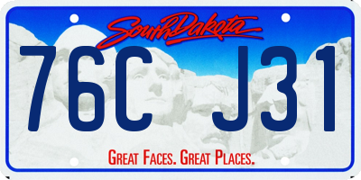 SD license plate 76CJ31