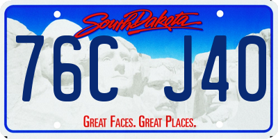 SD license plate 76CJ40
